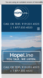 Mobile Screenshot of hopeline-nc.org