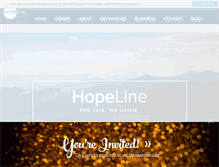 Tablet Screenshot of hopeline-nc.org